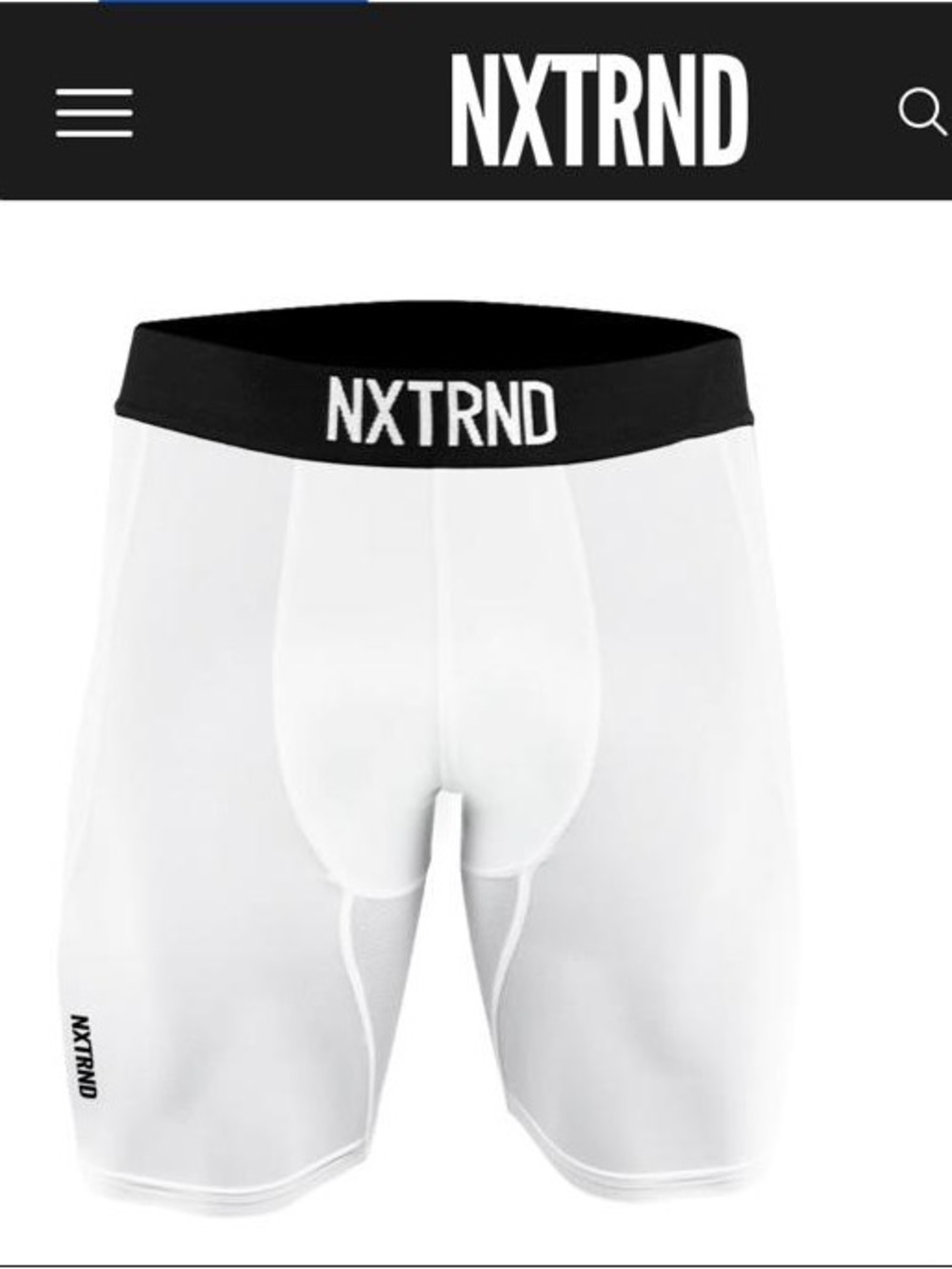 Men's White Compression Shorts